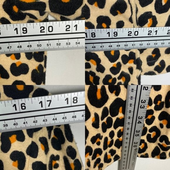 Nordstrom Leopard Print Cotton Flannel Pajama Dress Nightshirt Size Small 2021‎ - Picture 12 of 13